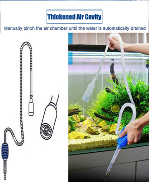 Semi-Automatic Aquarium Water Changer Gravel Fish Tank Vacuum