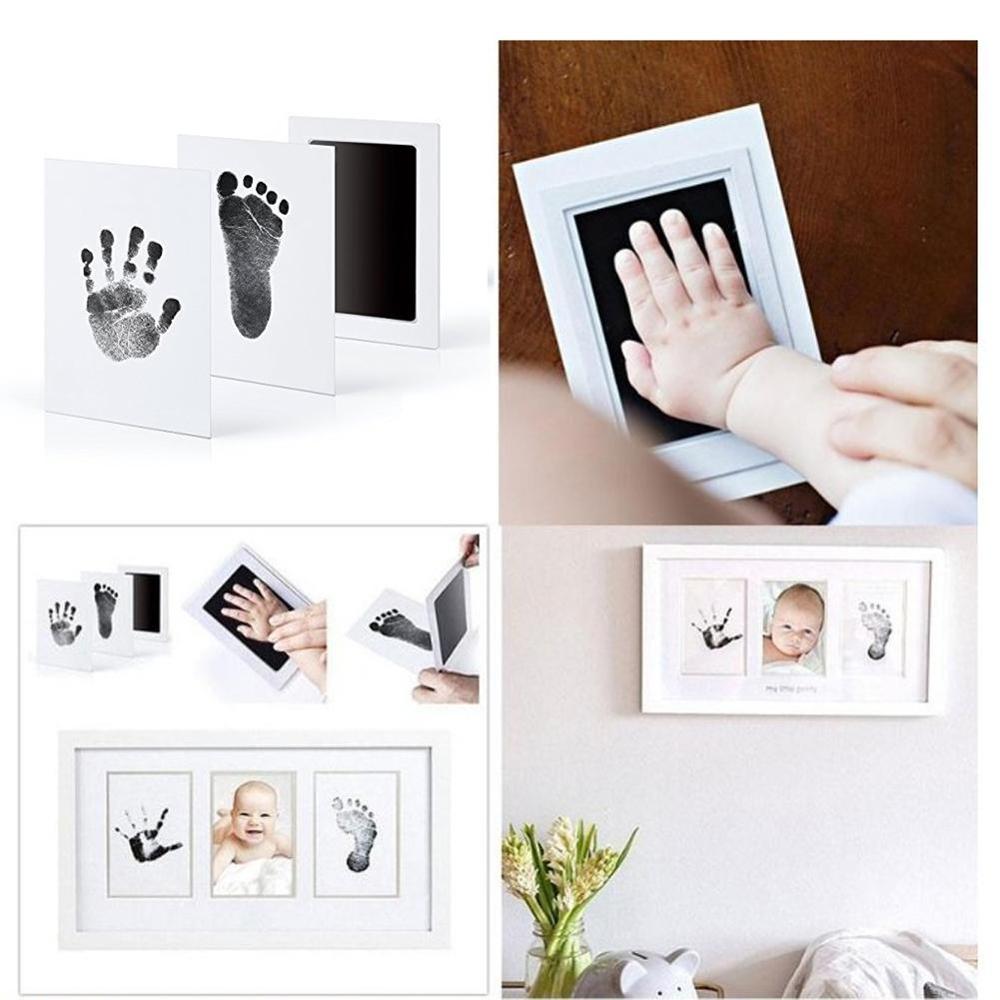 Safe Non-toxic Baby Footprints Handprint Skin Inkless Ink Pads Kits