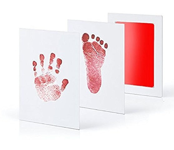 Safe Non-toxic Baby Footprints Handprint Skin Inkless Ink Pads Kits