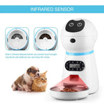 Automatic LCD Screen Timer Food Dispenser Pet Feeders With Voice Record