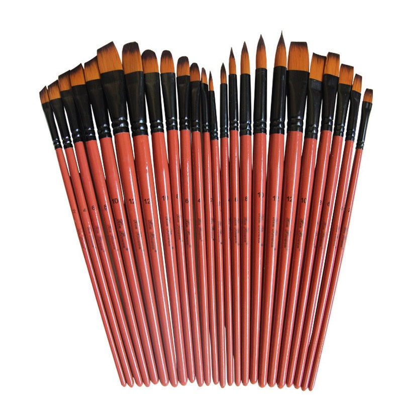 6 Pcs Painting Craft Artist Paint Brushes Set